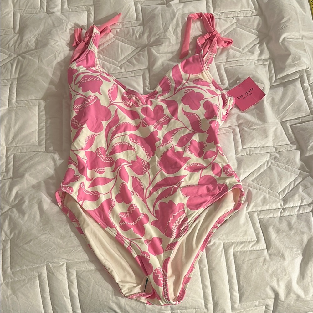 Pink Floral Kate Spade one piece size XL